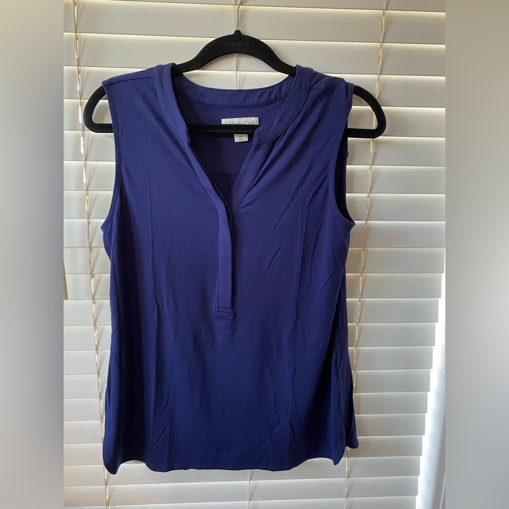 Accepting offers- Coldwater Creek Women's Sleeveless Blue Top